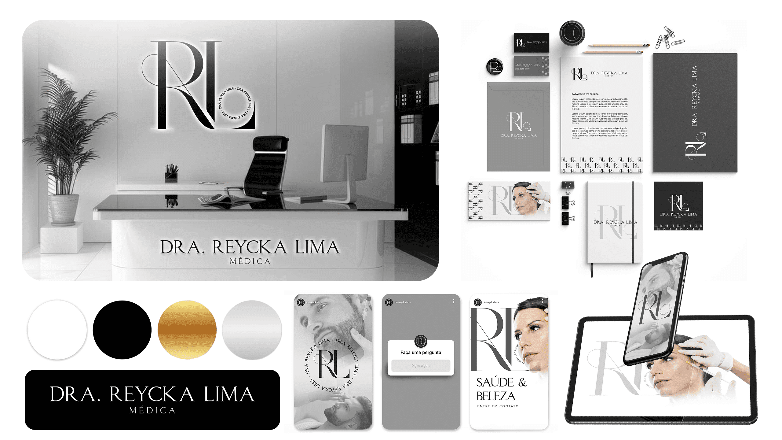 Identidade visual Dra. Reycka