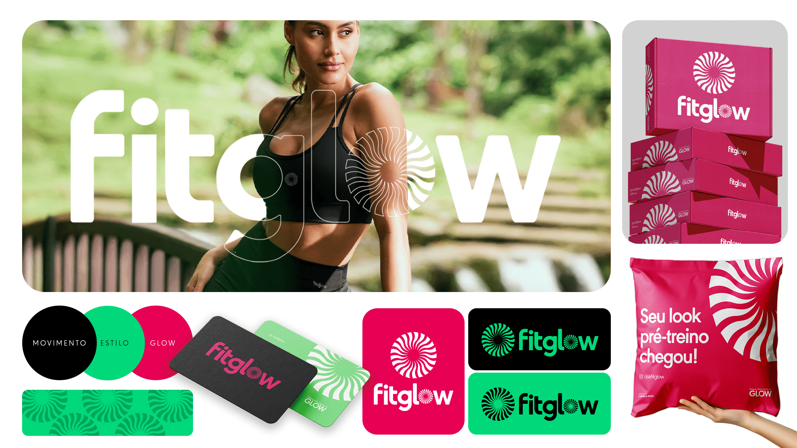 Identidade visual FitGlow